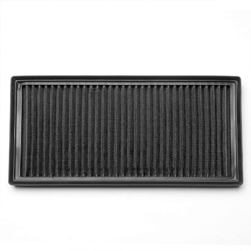 Black High Flow Washable Airbox Drop-In Panel Air Filter For 08-15 C63 AMG 6.3L-Performance-BuildFastCar