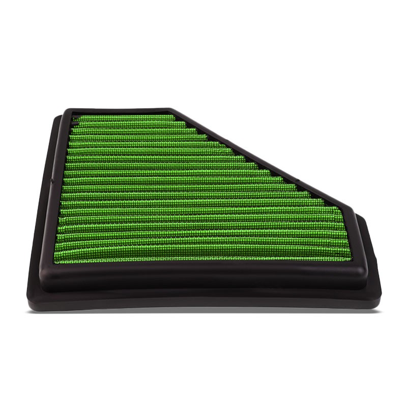 Green High Flow Washable/Reuse Drop-In Panel Air Filter For 08-11 Focus 2.0L-Performance-BuildFastCar