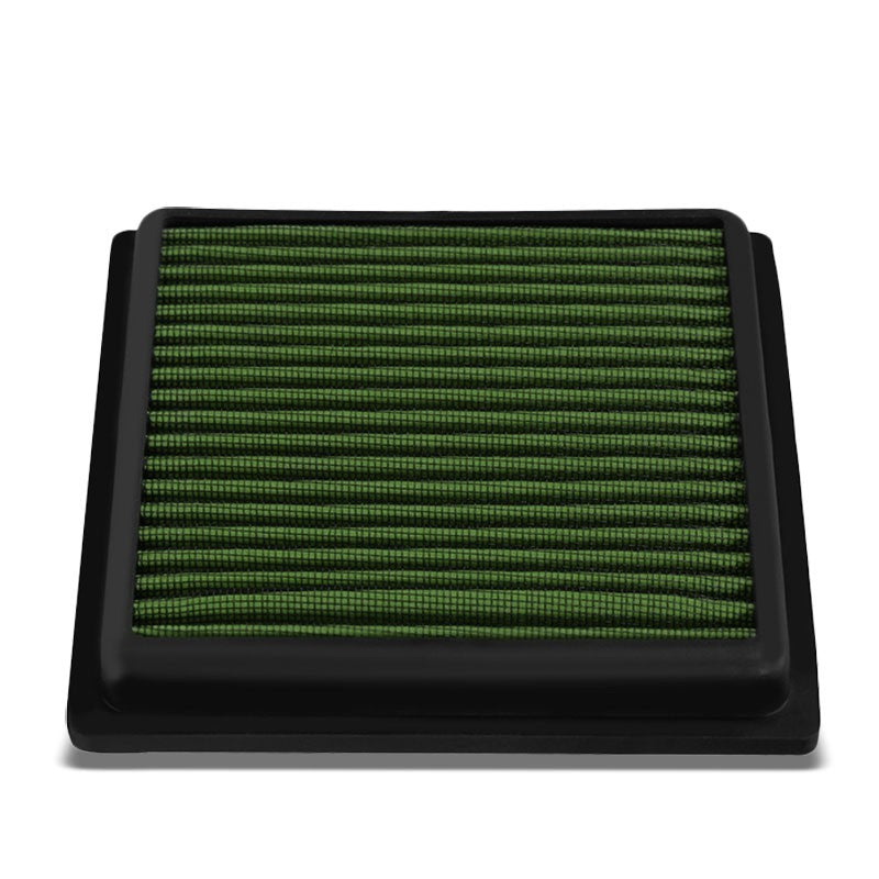 Reusable Green High Flow Drop-In Panel Air Filter For Infiniti 08-13 G37 3.7L-Performance-BuildFastCar