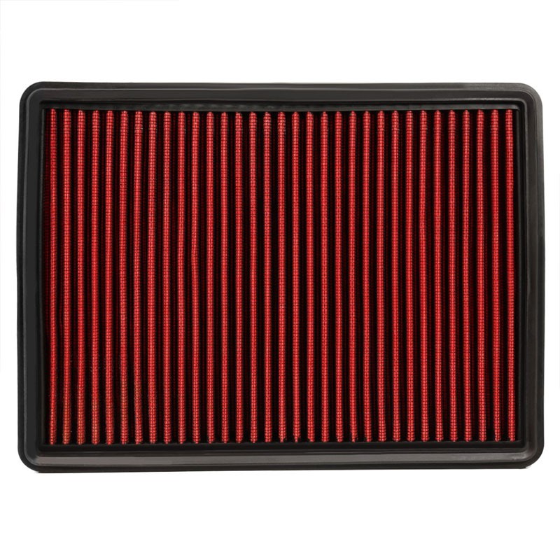 Reusable Red High Flow Drop-In Panel Air Filter For Jeep 05-10 Grand Cherokee-Performance-BuildFastCar