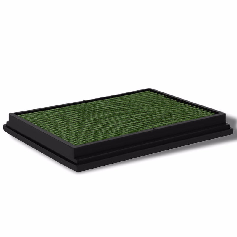 Reusable Green High Flow Drop-In Panel Air Filter For Audi 02-09 A4 Quattro 1.8L-Performance-BuildFastCar
