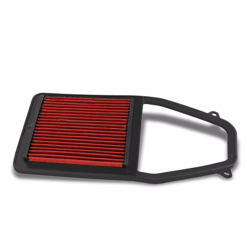 Reusable Red High Flow Drop-In Panel Air Filter For Honda 01-05 Civic 1.7L-Performance-BuildFastCar