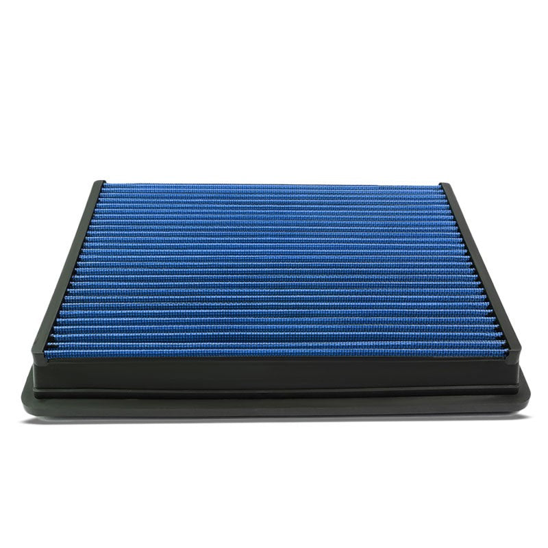 Blue High Flow Washable/Reusable AirboxDrop-In Panel Air Filter For 01-11 Sierra-Performance-BuildFastCar