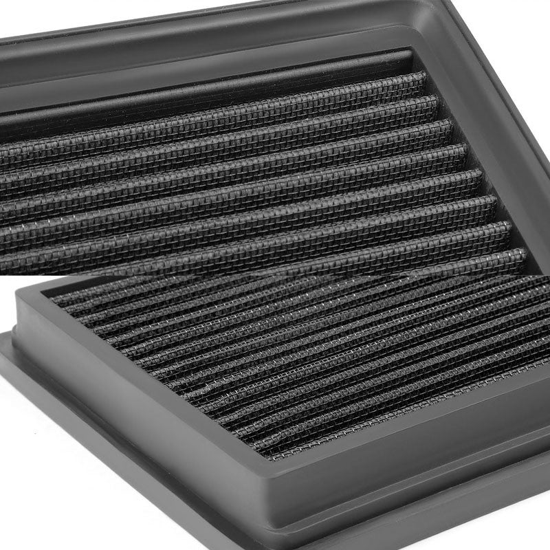 Black High Flow Washable Airbox Drop-In Panel Air Filter For 97-06 Wrangler-Performance-BuildFastCar