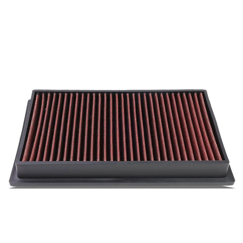 Red High Flow Cotton Washable Airbox Drop-In Panel Air Filter For 04-17 Quest-Performance-BuildFastCar
