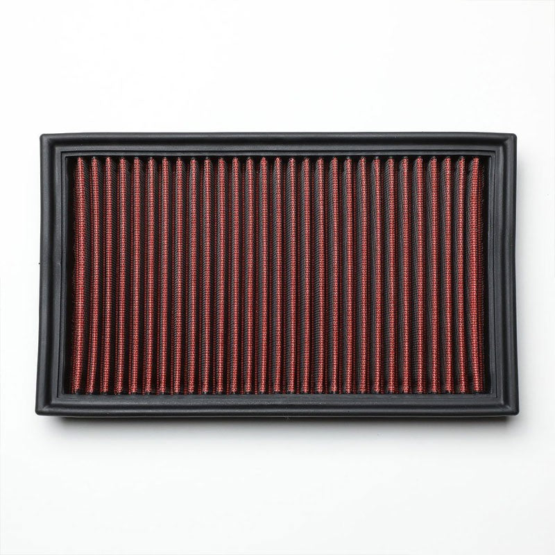 Red High Flow Cotton Washable Airbox Drop-In Panel Air Filter For 04-17 Quest-Performance-BuildFastCar