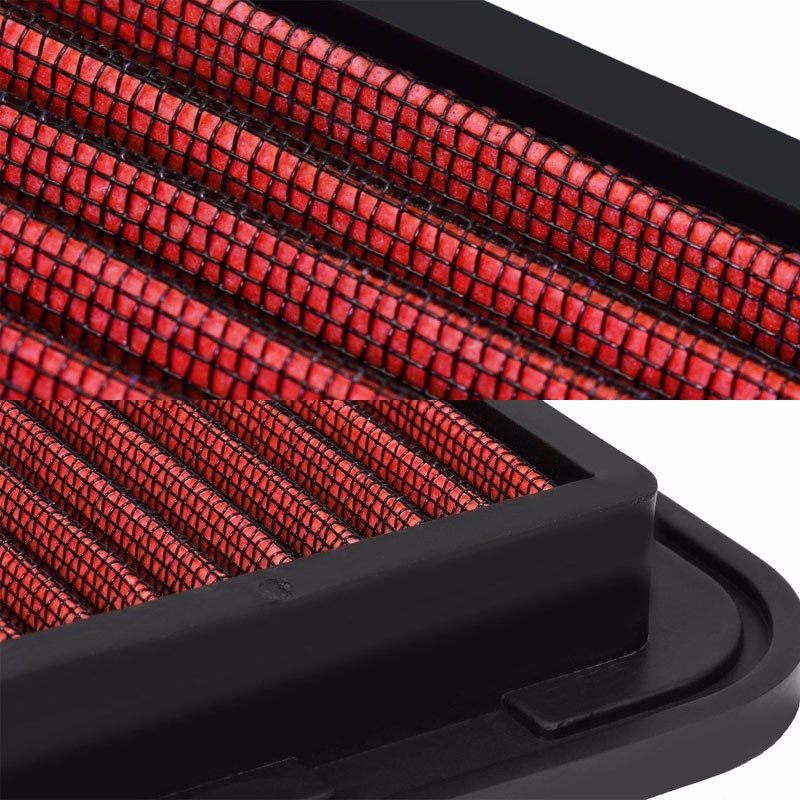 Reusable Red High Flow Drop-In Panel Air Filter For Toyota 01-13 Highlander 2.4L-Performance-BuildFastCar