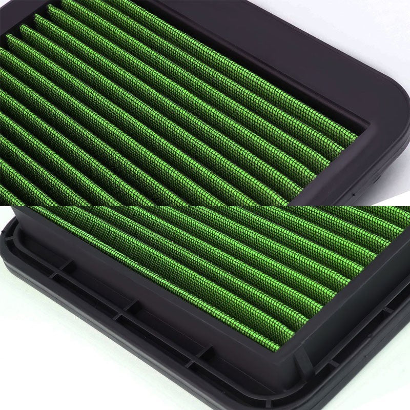 Green High Flow Washable/Reuse Drop-In Panel Air Filter For 98-05 GS300 3.0L-Performance-BuildFastCar