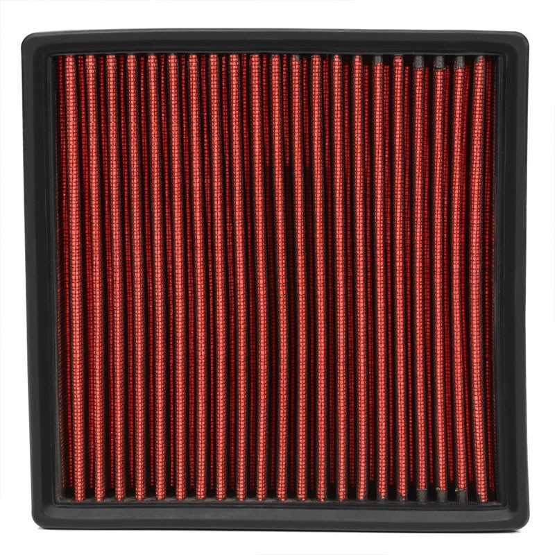Reusable Red High Flow Drop-In Panel Air Filter For Toyota 08-17 Land Cruiser-Performance-BuildFastCar