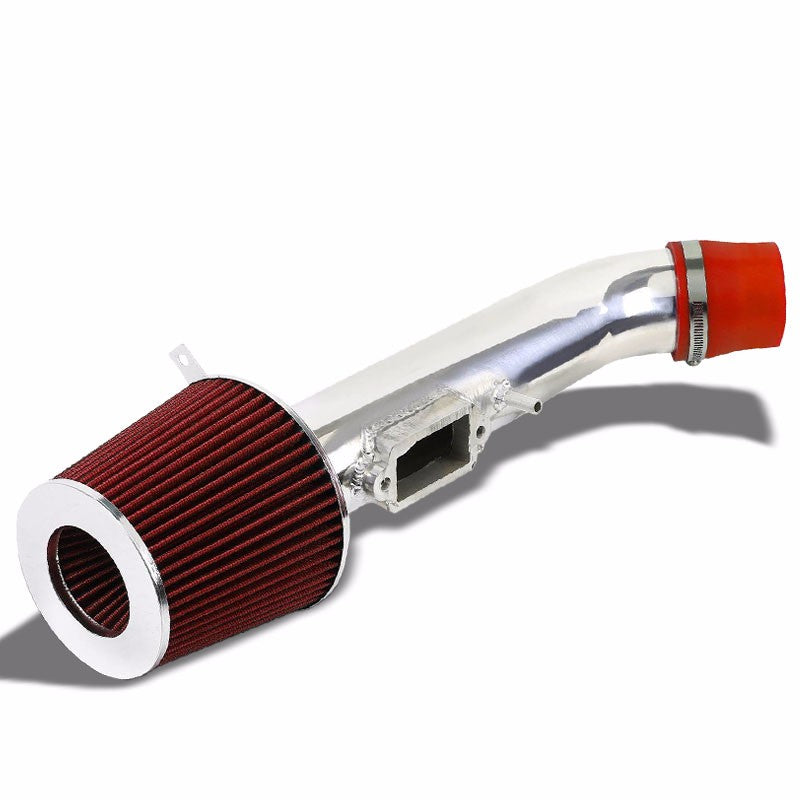 Polish Shortram Air Intake+Red Dry Filter For Lexus 98-00 S160 GS300 3.0L 2JZ-Performance-BuildFastCar