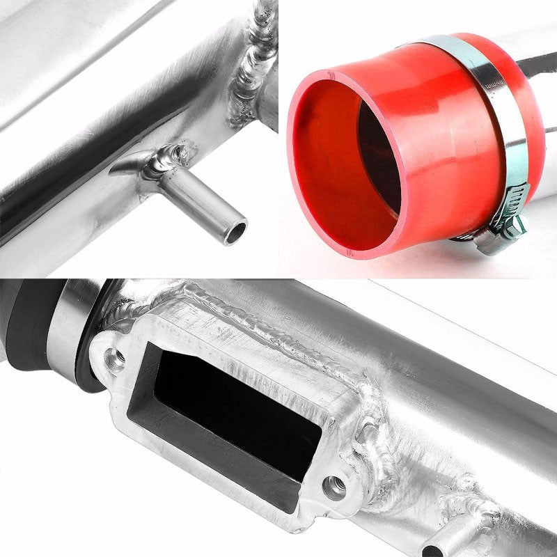 Polish Shortram Air Intake+Red Dry Filter For Lexus 98-00 S160 GS300 3.0L 2JZ-Performance-BuildFastCar