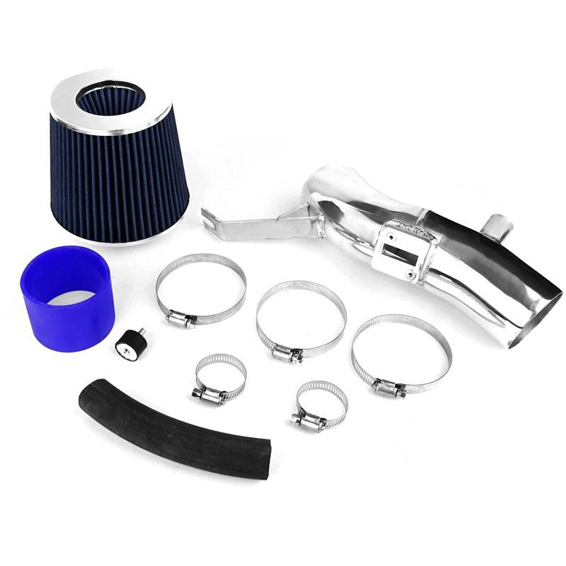 Shortram Air Intake Polish Pipe/Blue Filter For Nissan 07-12 Altima L32A D32 V6-Performance-BuildFastCar