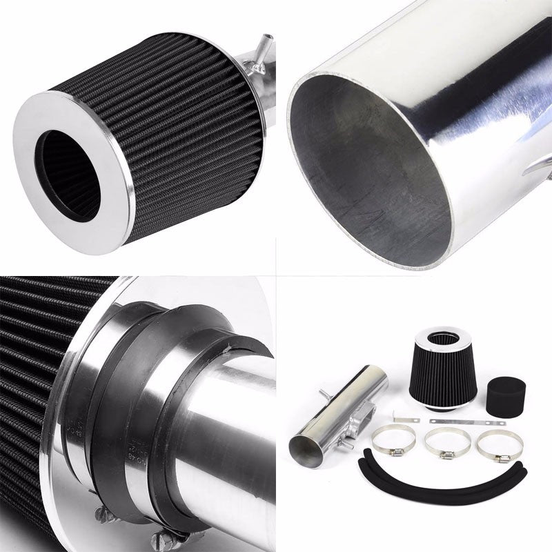 Polish Shortram Air Intake+Black Dry Filter For Toyota 97-01 Camry XV20 3.0L V6-Performance-BuildFastCar