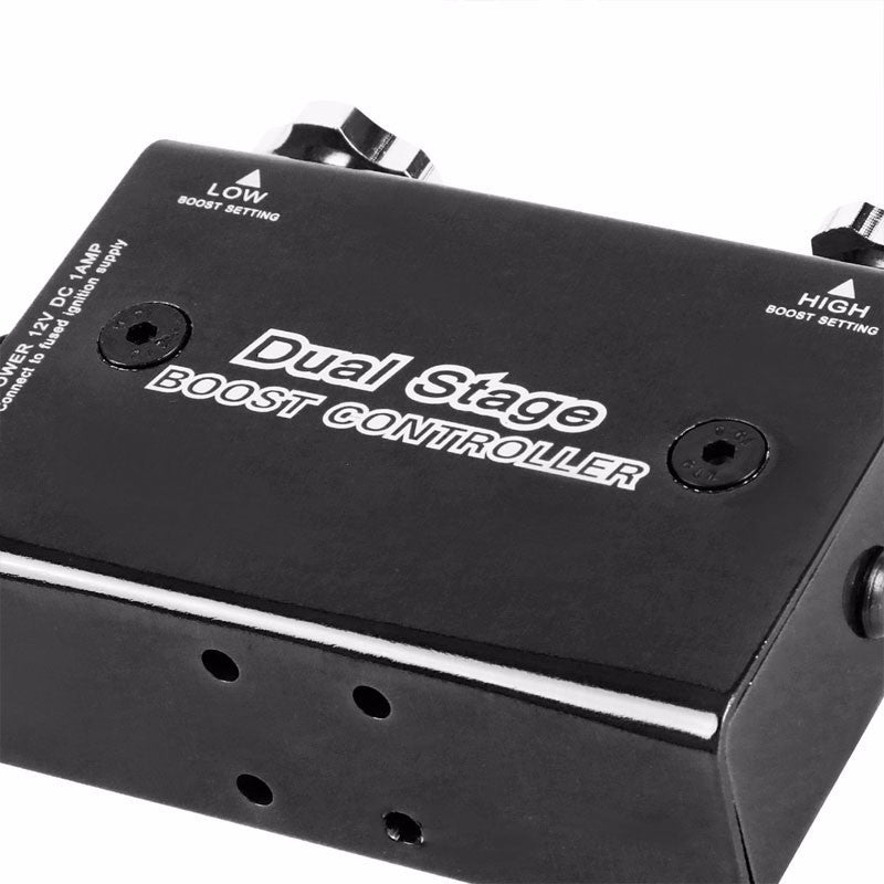 Black Dual Stage Electronic Adjustable Pressure 1-30 PSI Turbo Charger Boost Control+Rocket Switch-Performance-BuildFastCar
