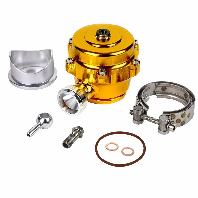Universal Gold Aluminum 35 PSI 50MM T22 Blow Off Valve BOV For Turbo/Intercooler-Performance-BuildFastCar