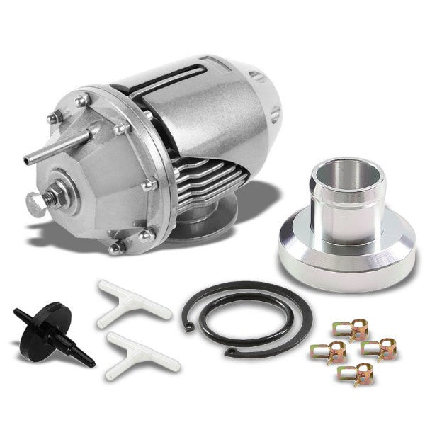 Silver Aluminum Type-2 30 PSI SSQV SQV Blow Off Valve BOV For Turbocharger/Intercooler-Performance-BuildFastCar