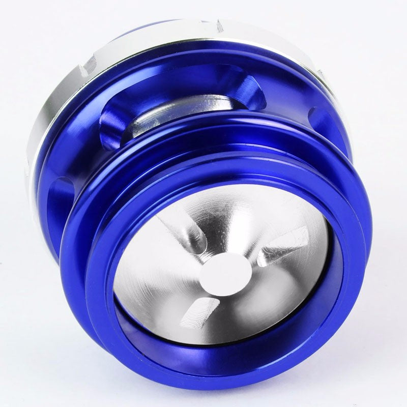 Blue 50MM 35PSI Boost V-Band Turbo/Turbocharger Blow Off Valve BOV Spring+Flange-Performance-BuildFastCar