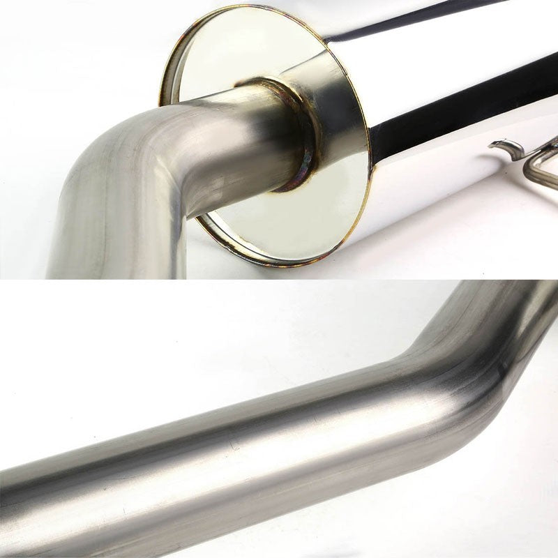 3.5" Roll Muffler Tip Exhaust Catback System For 05-10 Chevrolet Cobalt 2.2L-Performance-BuildFastCar