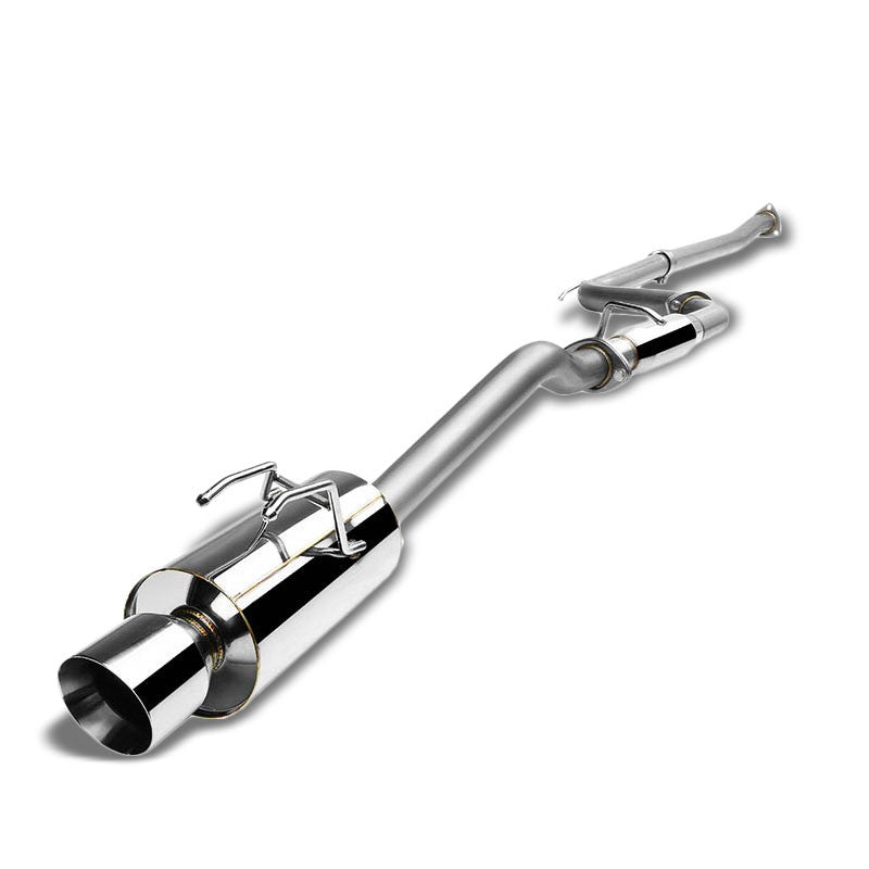 4" Slant Roll Muffler Tip Exhaust Catback System For 12-15 Civic FB6 Si 2.4L-Performance-BuildFastCar