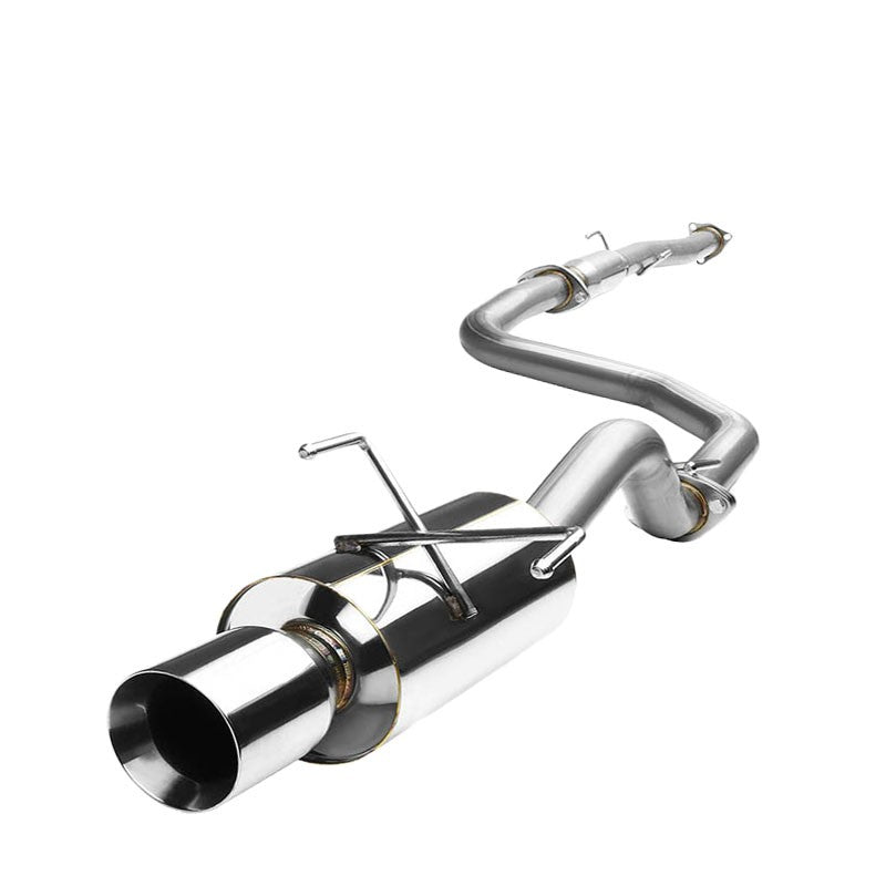 4.5" Roll Muffler Tip Exhaust Catback System For 92-95 Civic EG3/EH2 Hatchback-Performance-BuildFastCar