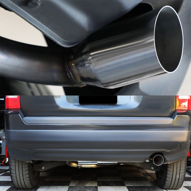 3.5" Round Muffler Tip Exhaust Catback System For 07-13 Jeep Patriot MK74 2.4L-Performance-BuildFastCar