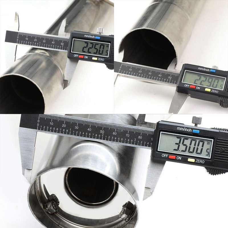 3.5" Round Muffler Tip Exhaust Catback System For 07-13 Jeep Patriot MK74 2.4L-Performance-BuildFastCar