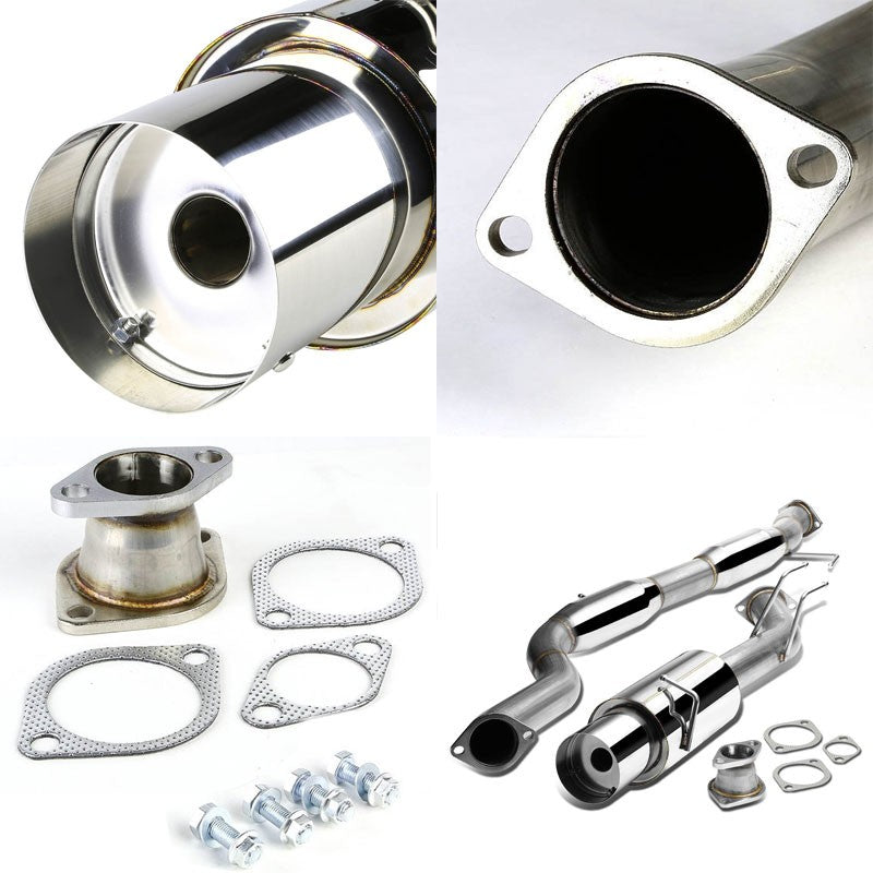 4.5" Muffler Tip Exhaust Catback System For 90-94 Mitsubishi Eclipse GSX 2.0L-Performance-BuildFastCar