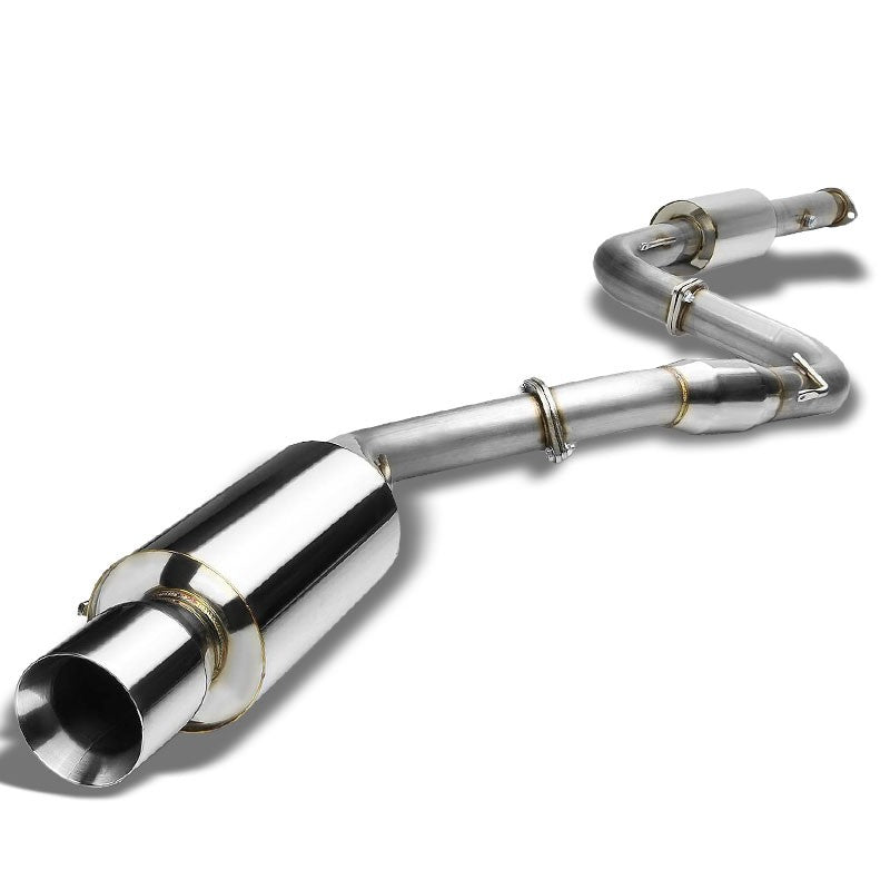 4" Roll Muffler Tip Exhaust Catback System For 95-99 Mitsubishi Eclipse GST 2.0L-Performance-BuildFastCar