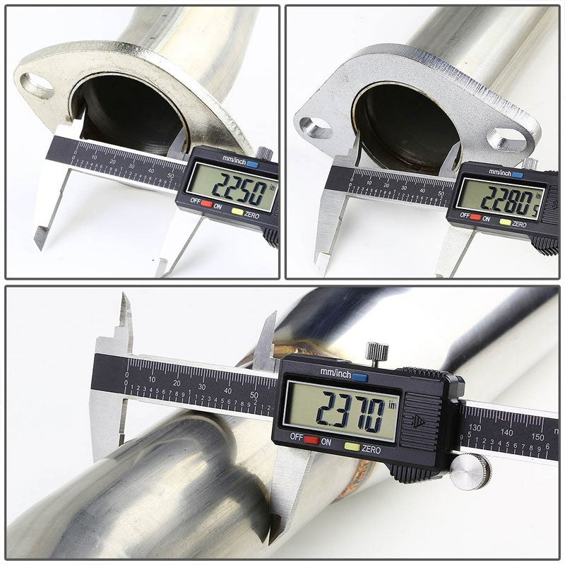 4" Roll Muffler Tip Exhaust Catback System For 00-03 Nissan Maxima A33 3.0L/3.5L-Performance-BuildFastCar