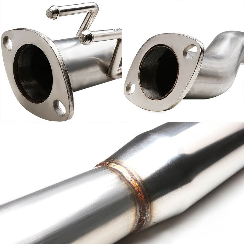 4" Muffler Tip Exhaust OE Catback System For 02-05 Civic EP3 Si/SiR 2.0L DOHC-Performance-BuildFastCar