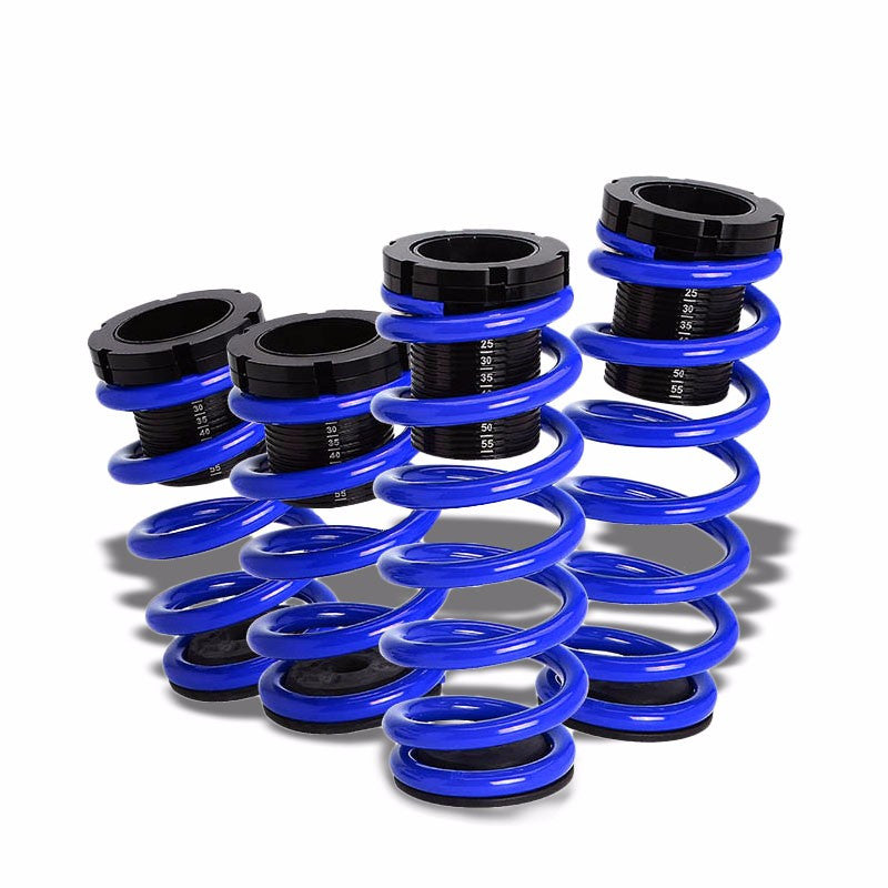 Front/Rear Scaled Black Coilover Blue Lowering Spring For 91-99 3000GT/Stealth V6-Suspension-BuildFastCar