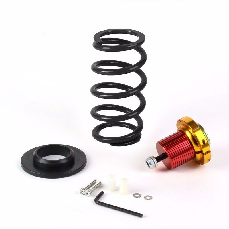 Front/Rear 1"-4" Adjust Black Suspension Lowering Spring+Perch For 12-15 Civic-Suspension-BuildFastCar