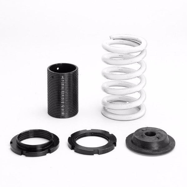 Front/Rear Scale Black Suspension White Coilover Lowering Spring 1"-4" Drop For 88-00 Civic/Integra-Suspension-BuildFastCar