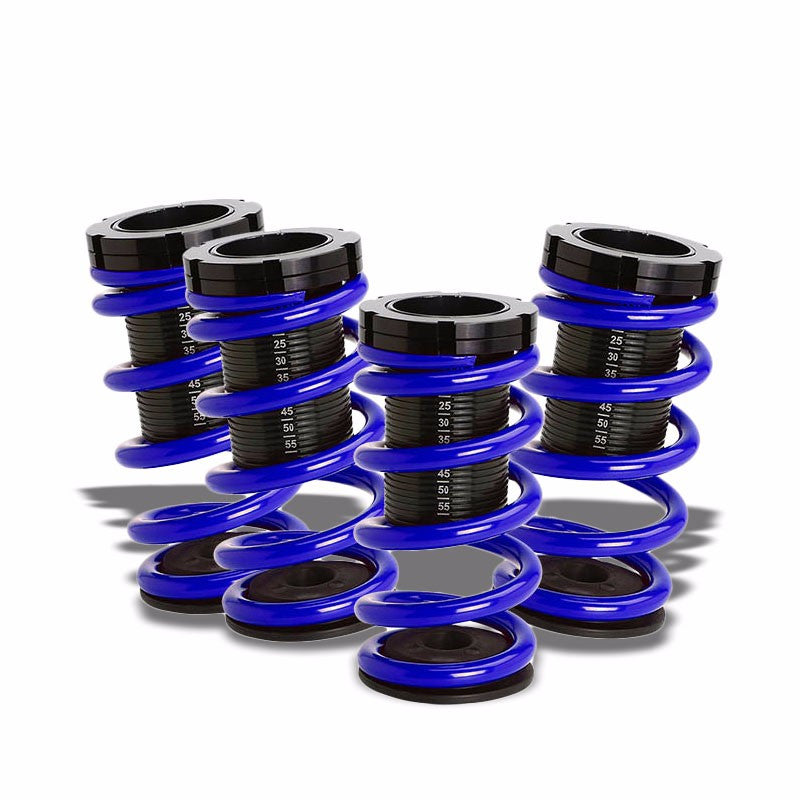 Front/Rear Scaled Black Coilover Blue Lowering Spring For 94-99 Celica T200 1.8L-Suspension-BuildFastCar