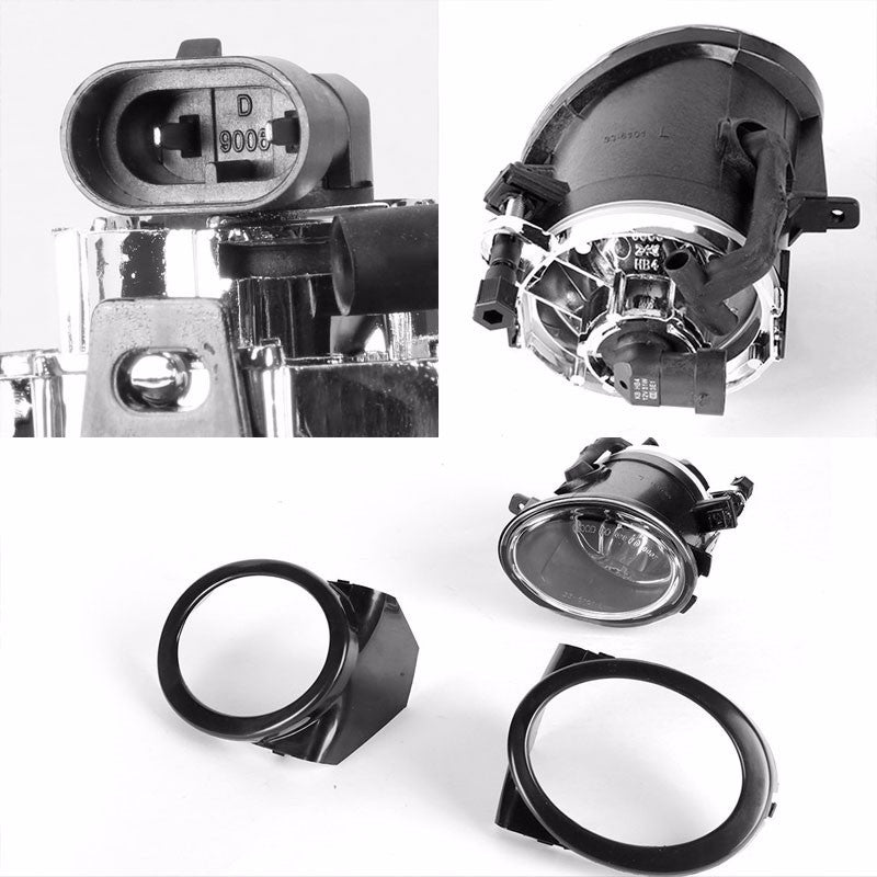 Unpainted ABS Plastic M3 Style Front Bumper Replacement Cover+Fog Light For 99-06 E36 3-Series-Exterior-BuildFastCar