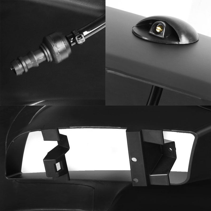 Unpainted ABS Plastic M3 Style Front Bumper Replacement Cover+Fog Light For BMW 09-11 E90 3-Series-Exterior-BuildFastCar