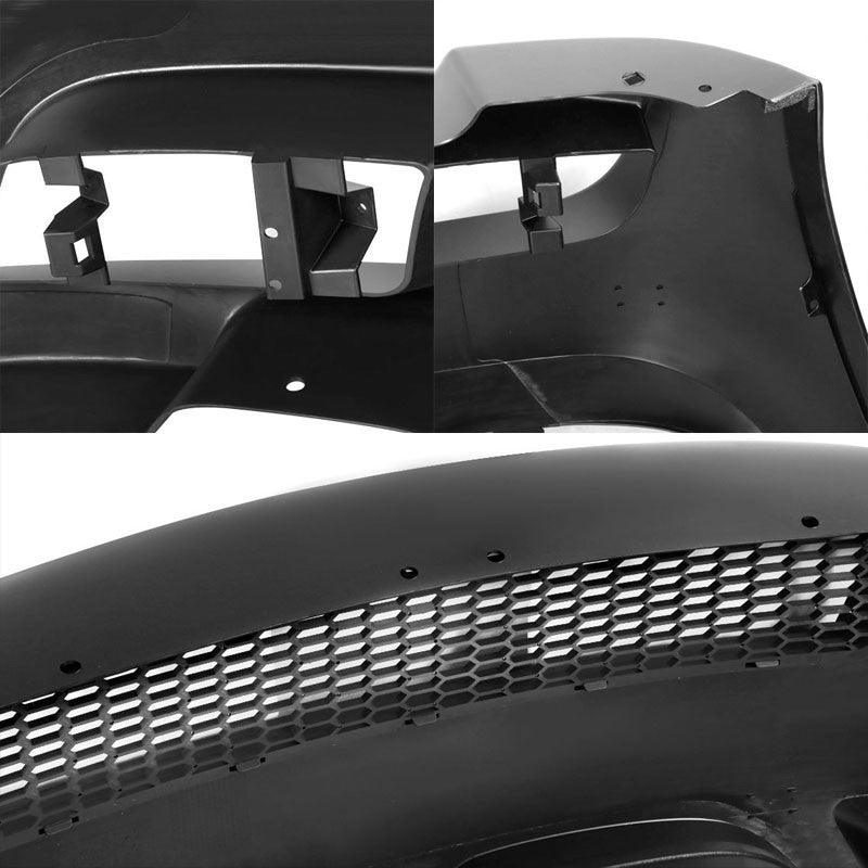 Unpainted ABS Plastic M3 Style Front Bumper Replacement Cover+Fog Light For BMW 09-11 E90 3-Series-Exterior-BuildFastCar