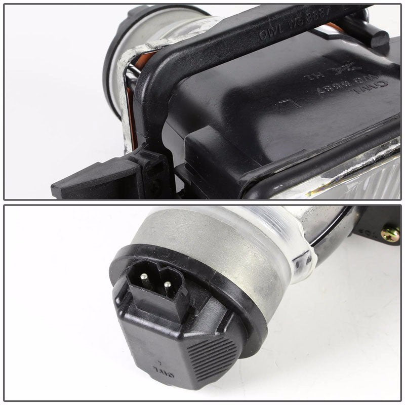 Chrone Housing Clear Lens Driving Bumper Fog Light/Lamp For BMW 88-95 5-Series