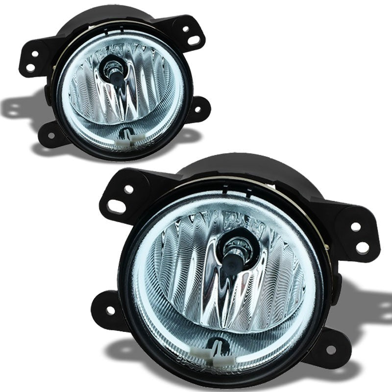 Clear Halo Ring Fog Light Lamp 05-10 Chrysler 300 08-09 Dodge Caliber SRT-4 06 Dodge Charger SRT-8 BFC-FOLK-NS-CCFL-MULT3-C1D2CH
