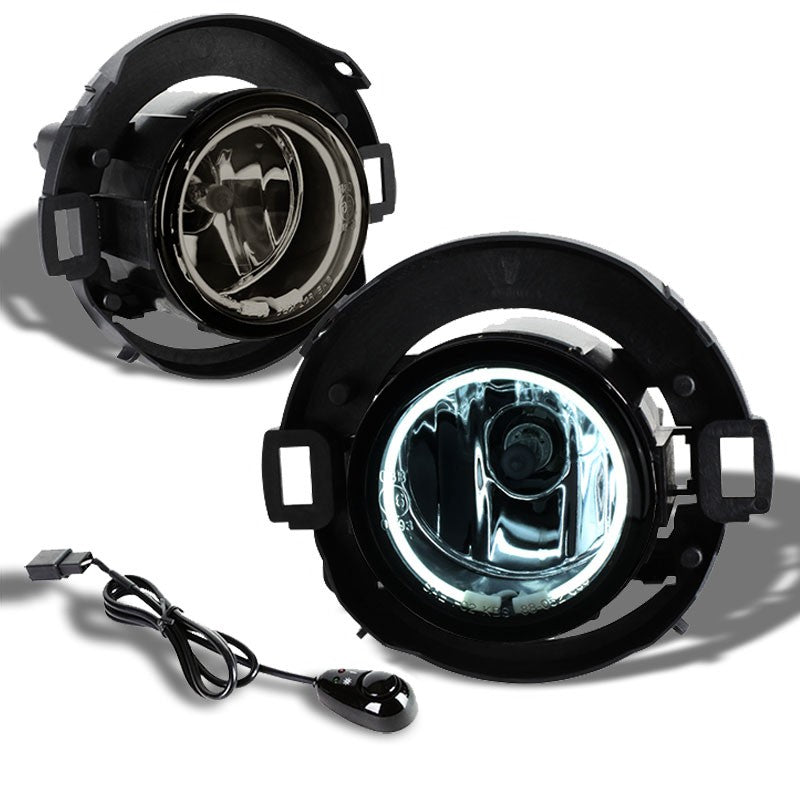 Smoke Halo Ring Fog Light Lamp Nissan 08-15 Frontier 05-15 Xterra BFC-FOLK-SW-CCFL-NIS08FROSM