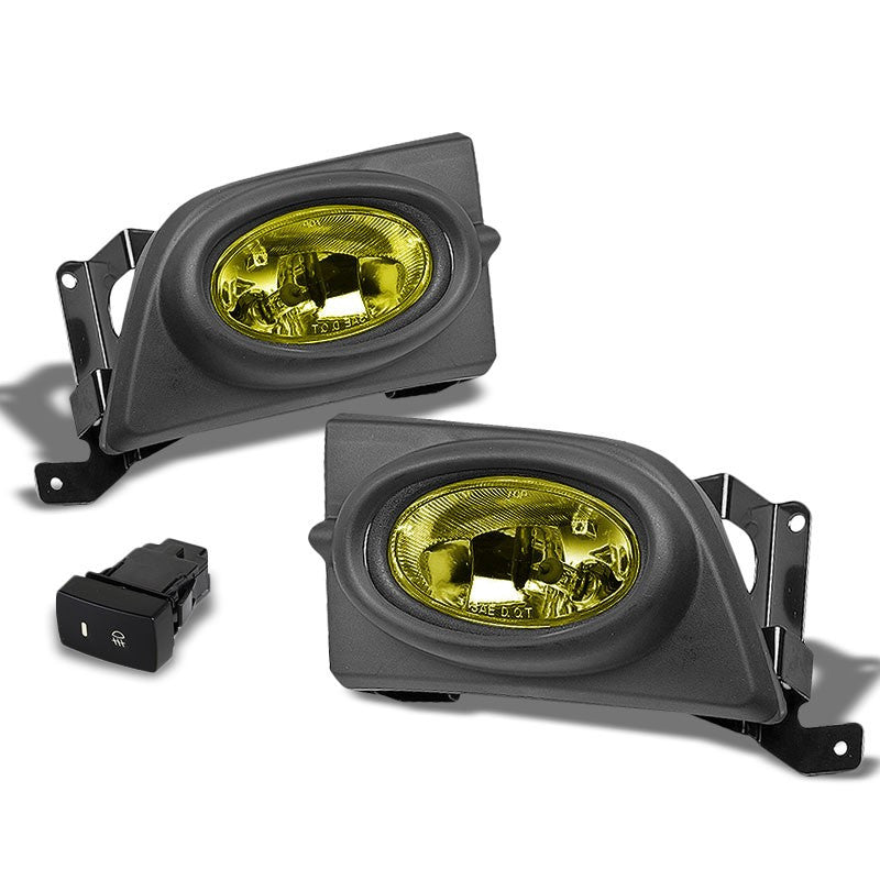 Amber Lens Housing Driving/Bumper Fog Light+Wiring For Honda 06-08 Civic Sedan-Exterior-BuildFastCar