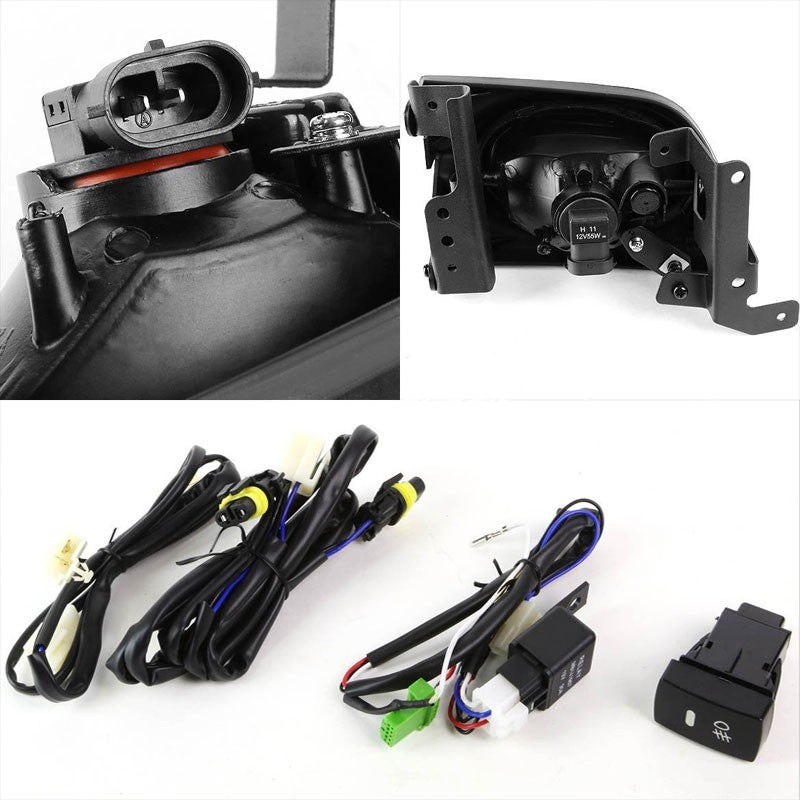 Amber Lens Housing Driving/Bumper Fog Light+Wiring For Honda 06-08 Civic Sedan-Exterior-BuildFastCar
