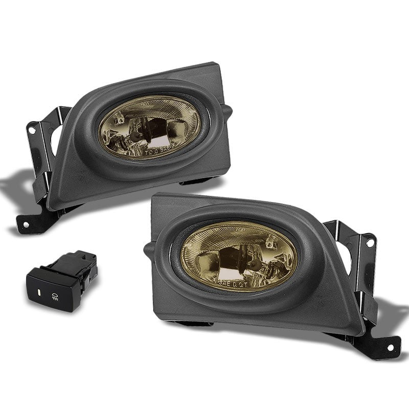 Smoke Lens Housing Driving/Bumper Fog Light+Wiring For Honda 06-08 Civic Sedan-Exterior-BuildFastCar