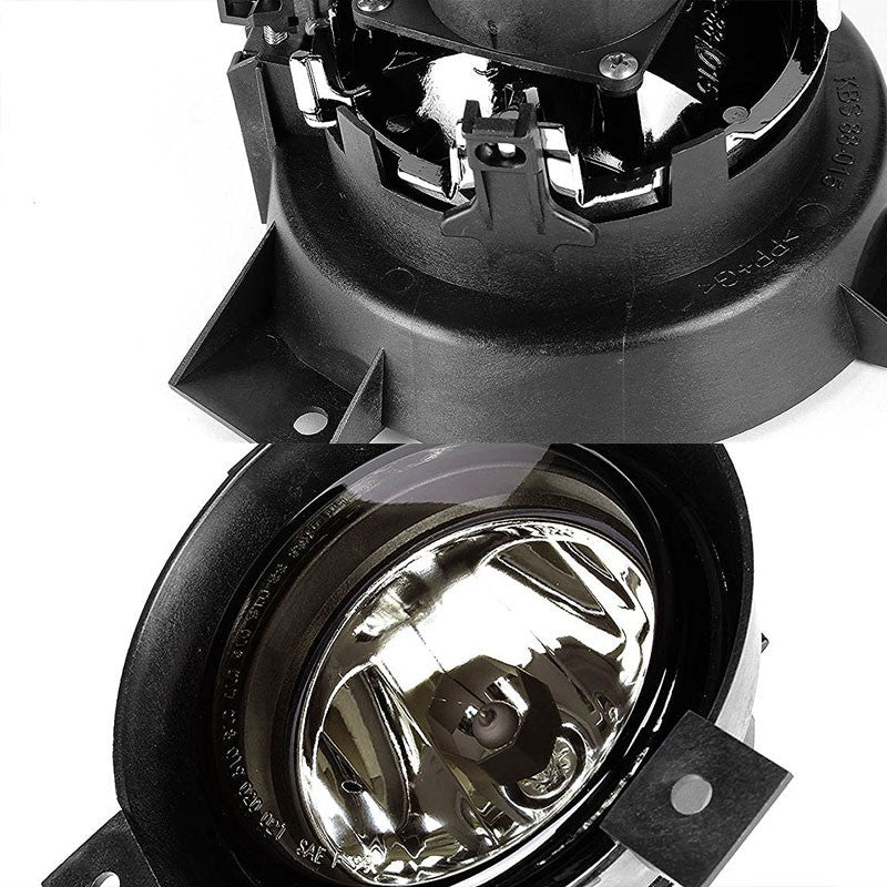 Smoke Lens Chrome Housing Front Bumper Fog Light/Lamp Kit For Ford 01-03 Ranger