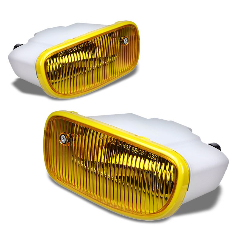 Yellow Amber OE Fog Light Lamp +BulbJeep 99-04 Grand Cherokee WJ BFC-FOLK-NS-JEEP99GCHEAM