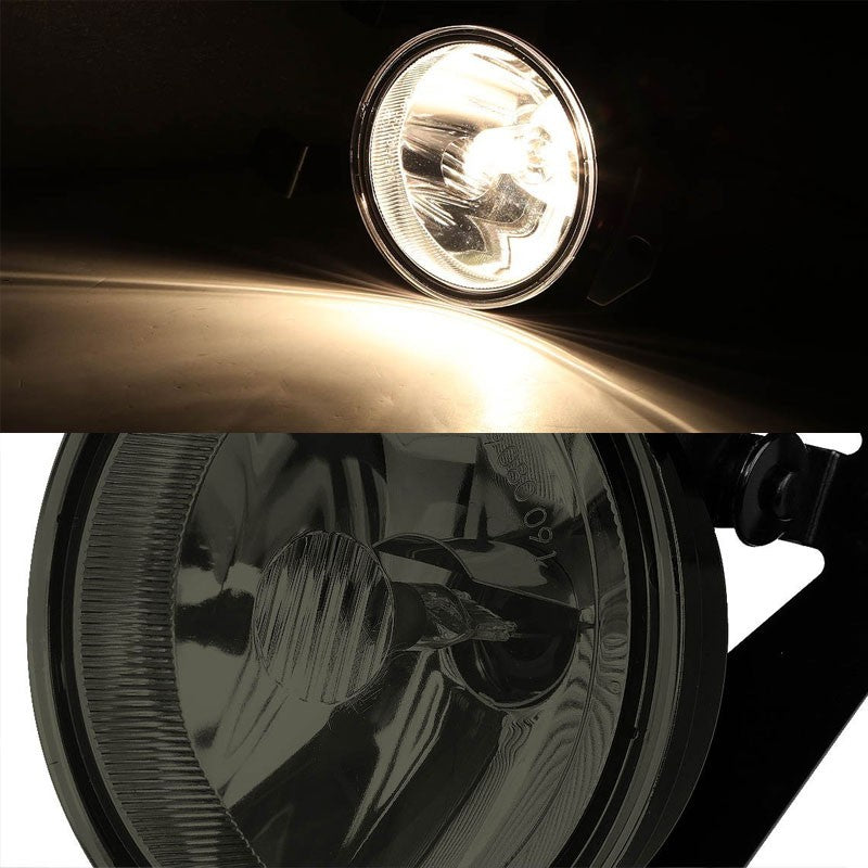 Smoke Lens Chrome Housing Bumper Fog Light/Lamp Kit For GMC 01-06 Yukon/XL 1500