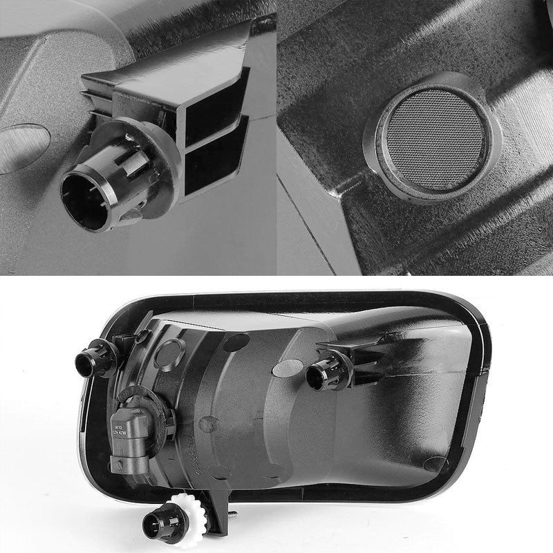 Clear Lens Chrome Housing Fog Light/Lamp Kit For Dodge 09-12 Ram 1500/2500/3500