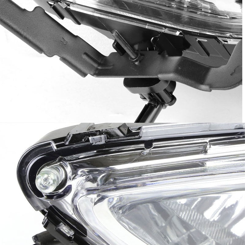 Clear Replacement Fog Light Bezel 11-13 Hyundai Elantra 4DR Sedan MD UD BFC-FOLK-NS-BZ-HYELA4DCH