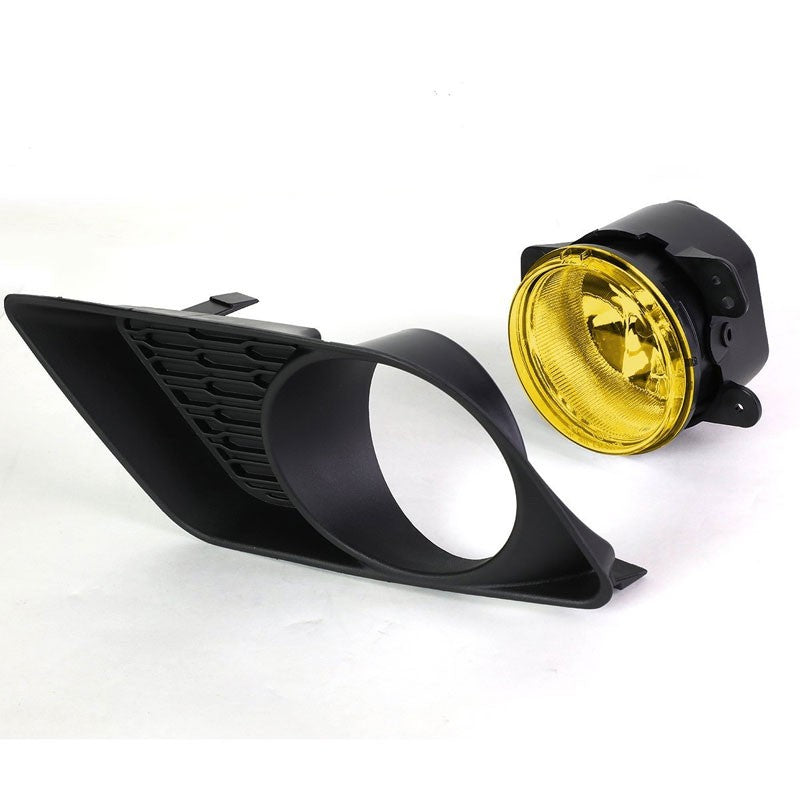 Yellow Amber OE Bumper Replacement Fog Light Bezel 11-14 Charger BFC-FOLK-NS-BZ-DOD11CHRAM