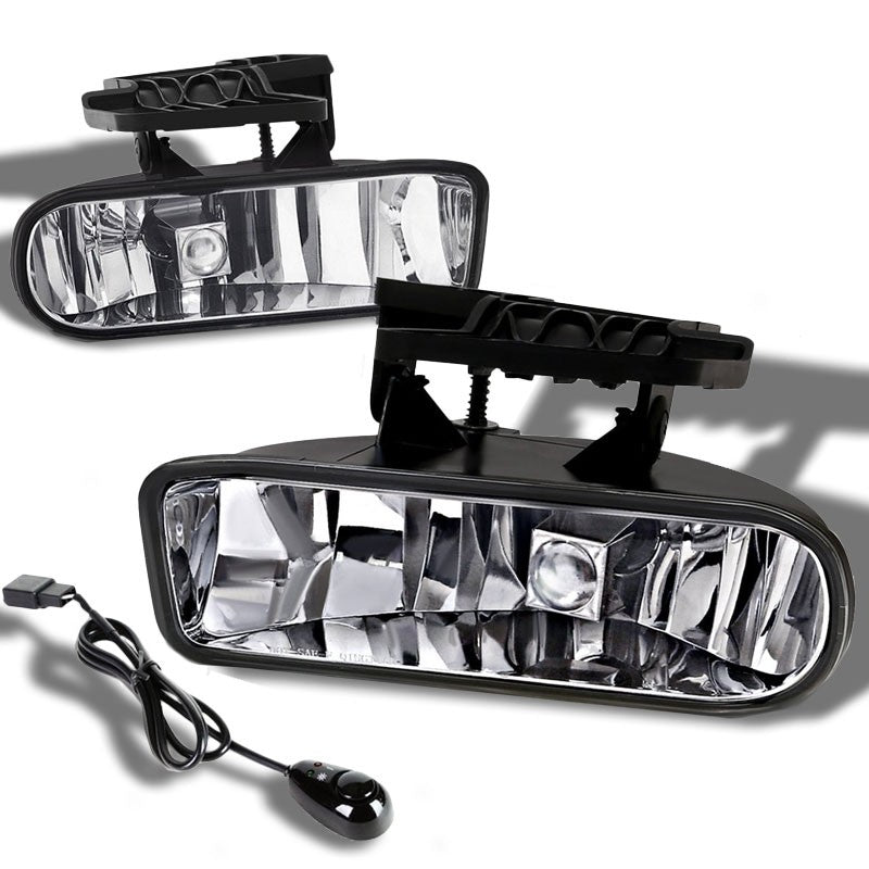 Clear Fog Light Lamp GMC 99-02 Sierra 1500 2500 3500 00-06 Yukon BFC-FOLK-SW-MULT6-GMC6CH
